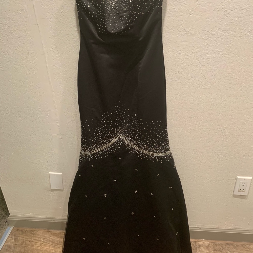 Black sequin mermaid dress